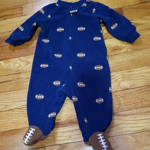 Football Fleece Onesie 3M